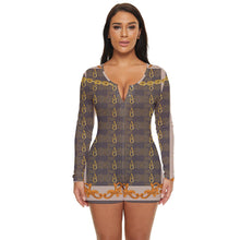 Load image into Gallery viewer, Caged Purity Long Sleeve Bodysuit