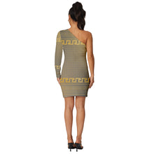 Load image into Gallery viewer, Highest Gadoire Long Sleeve One Shoulder Mini Dress