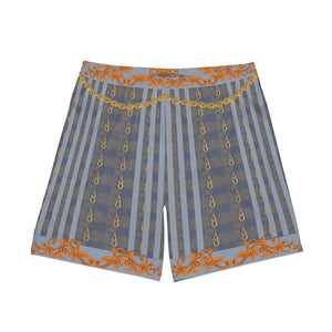 Men's “Caged Sky” Elastic Beach Shorts