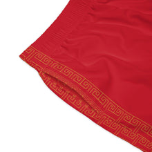 Load image into Gallery viewer, Dark Red Gadoire &quot;Duality Golden Trail&quot; Men&#39;s Jogger Shorts