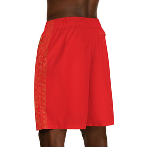 Red Gadoire "Duality Golden Trail" Men's Jogger Shorts