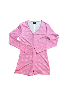 Pink "G22" Long Sleeve Bodysuit